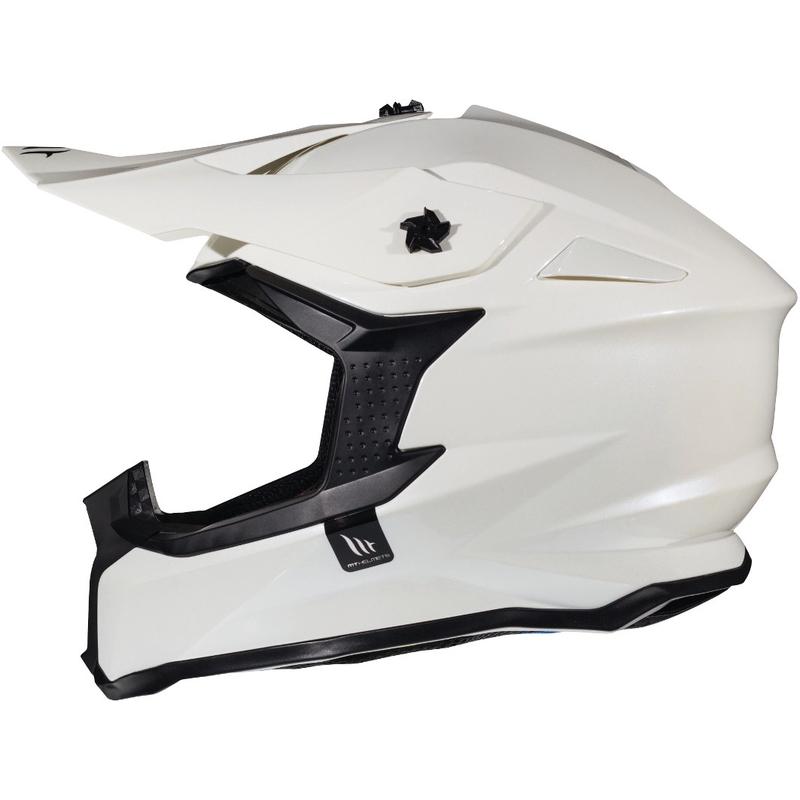 MT Falcon Solid Motocross Casca de motocross alb