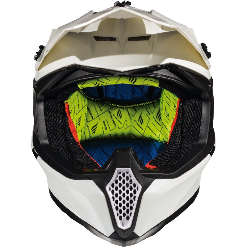 MT Falcon Solid Motocross Casca de motocross alb