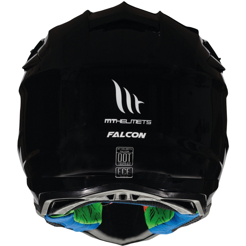 MT Falcon Solid Motocross Helmet negru