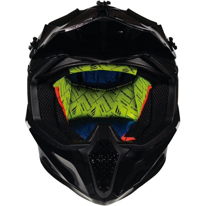 MT Falcon Solid Motocross Helmet negru