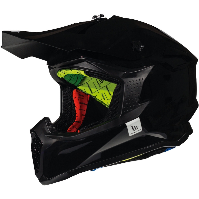 MT Falcon Solid Motocross Helmet negru