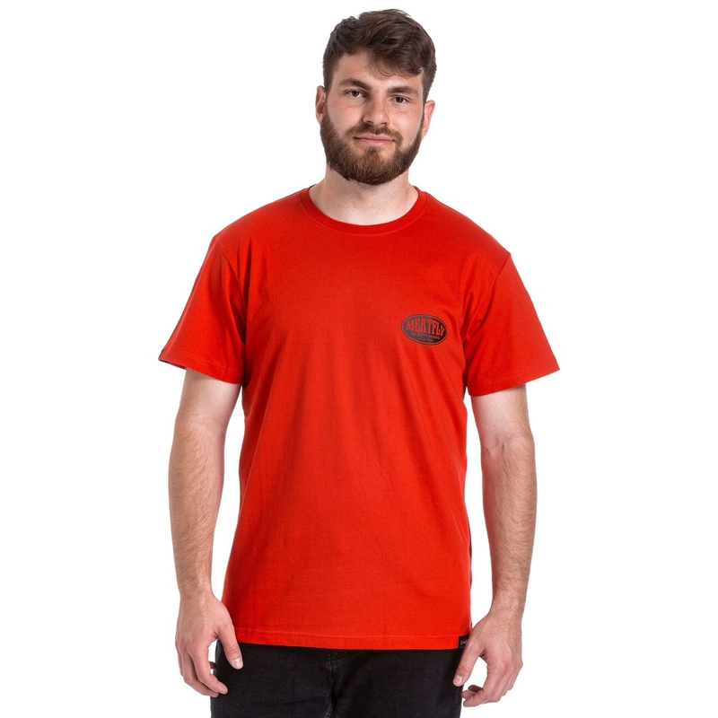 Tricou Meatfly Ride Till Death roșu lichidare