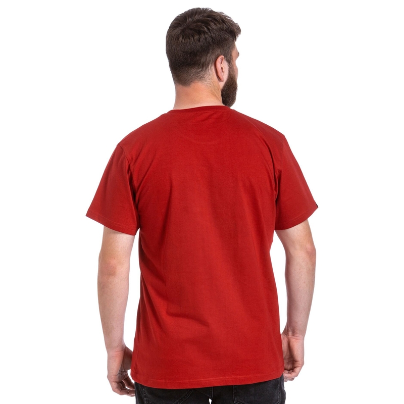 Tricou Meatfly Podium roșu închis lichidare