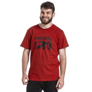 Tricou Meatfly Podium roșu închis lichidare