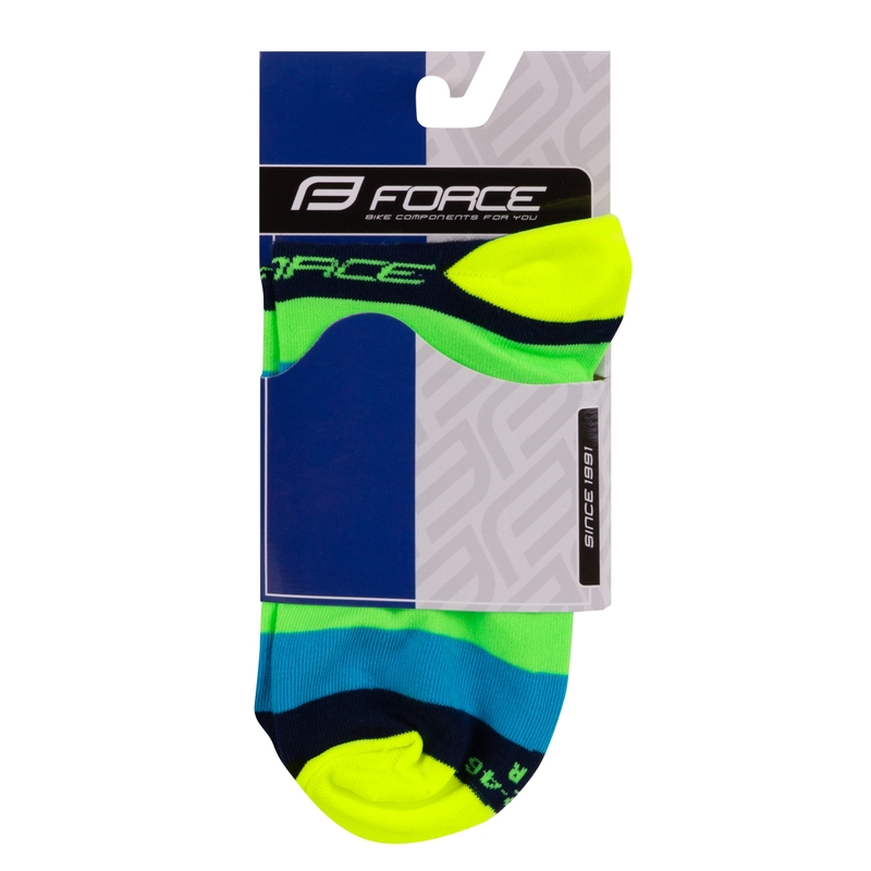 Șosete FORCE Sprocket galben lichidare