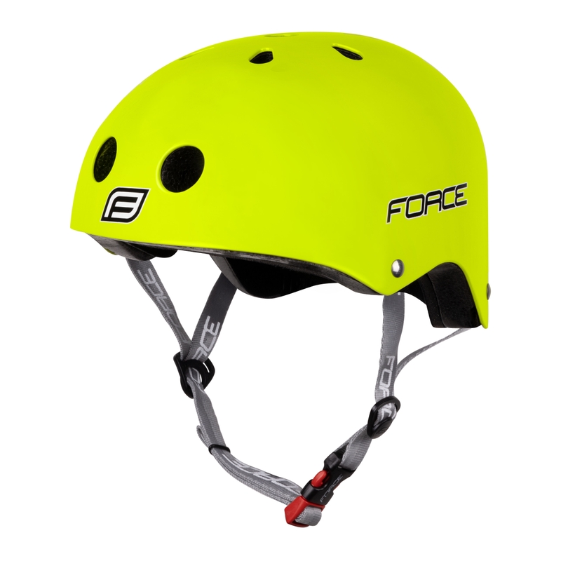 Cască de ciclism FORCE BMX galben fluo lichidare