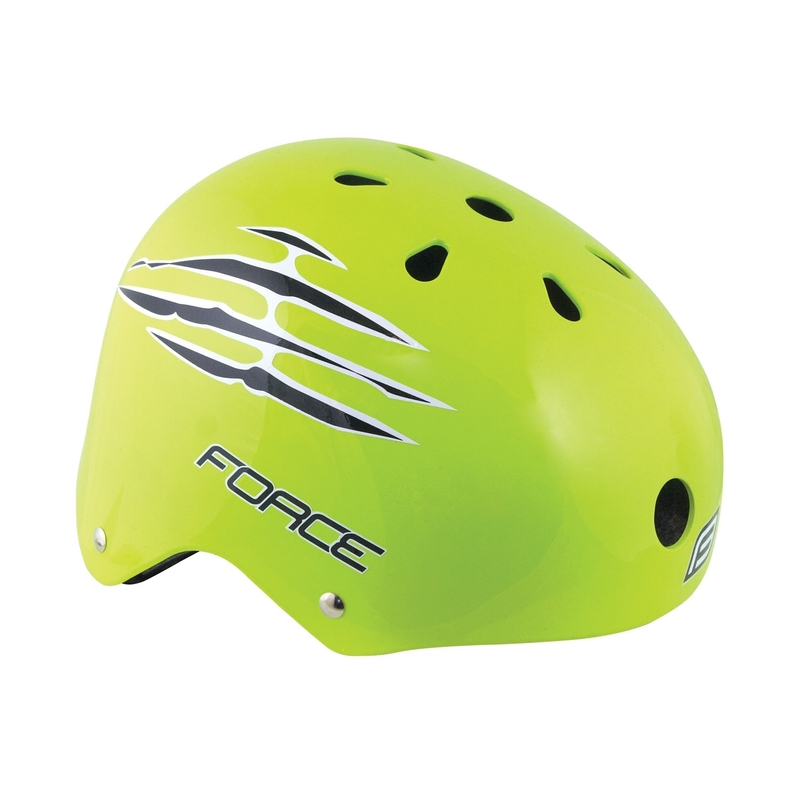 Cască de ciclism FORCE BMX galben fluo lichidare