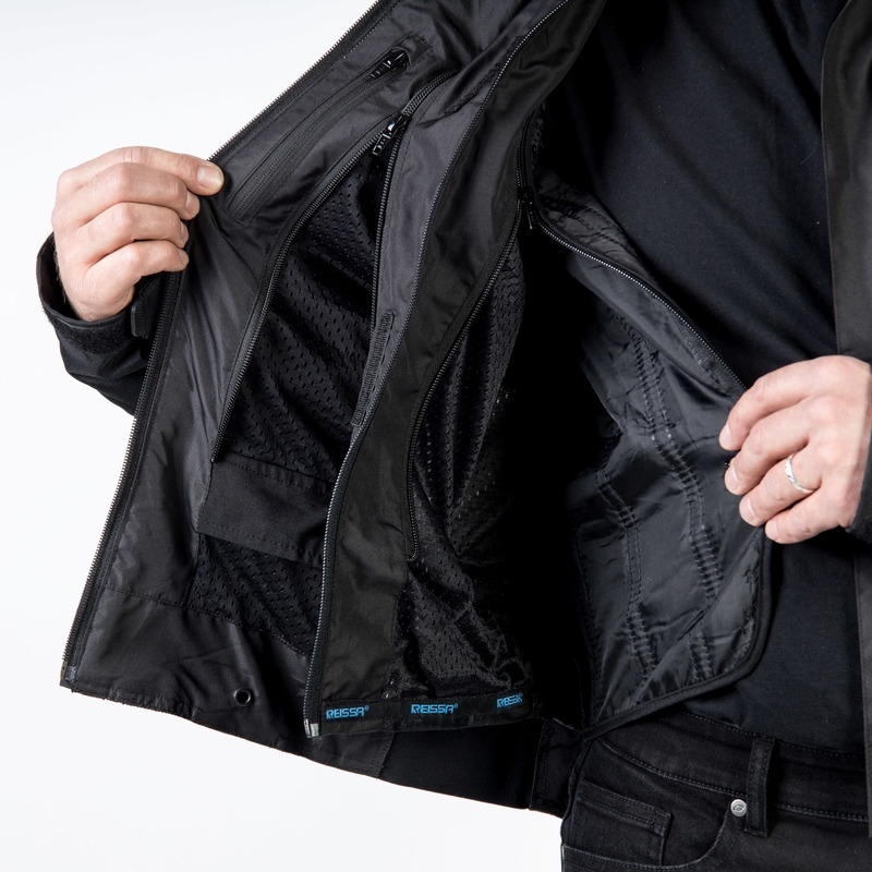 Jachetă de motocicletă Ozone Flow negru-gri-gri-galben-fluo lichidare
