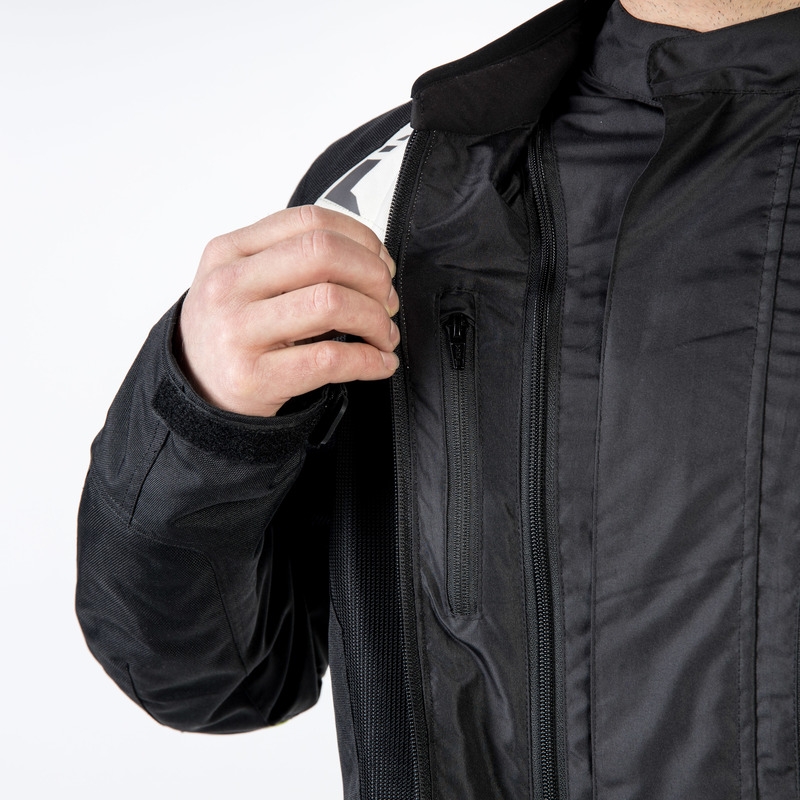 Jachetă de motocicletă Ozone Flow negru-gri-gri-galben-fluo lichidare