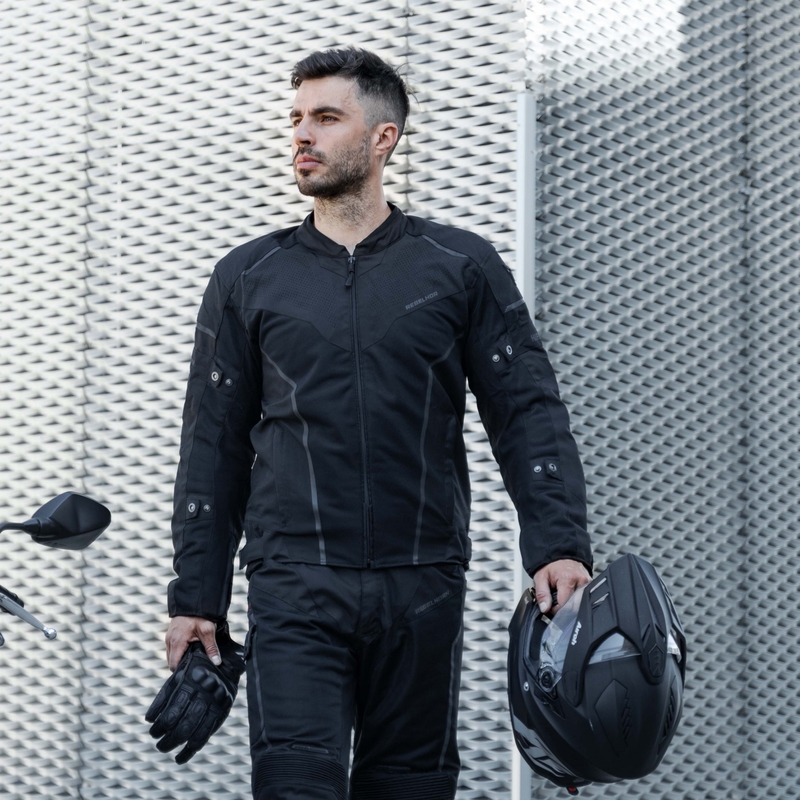 Rebelhorn Hiflow IV jachetă de motocicletă negru lichidare