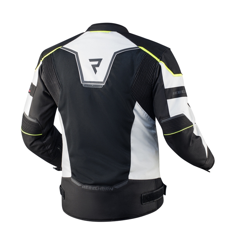 Rebelhorn Hiflow IV negru-argintiu-galben-fluo jachetă de motocicletă lichidare