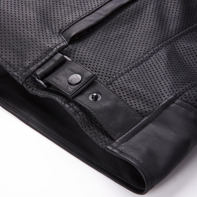 Rebelhorn Impala jachetă de motocicletă negru perforat negru