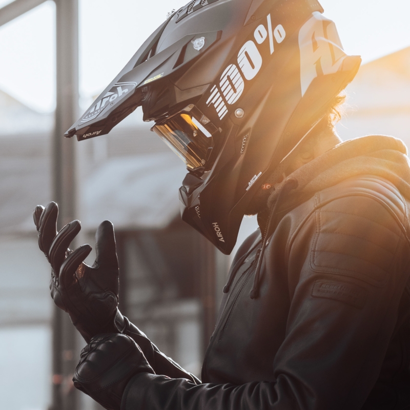 Rebelhorn Impala jachetă de motocicletă negru perforat negru