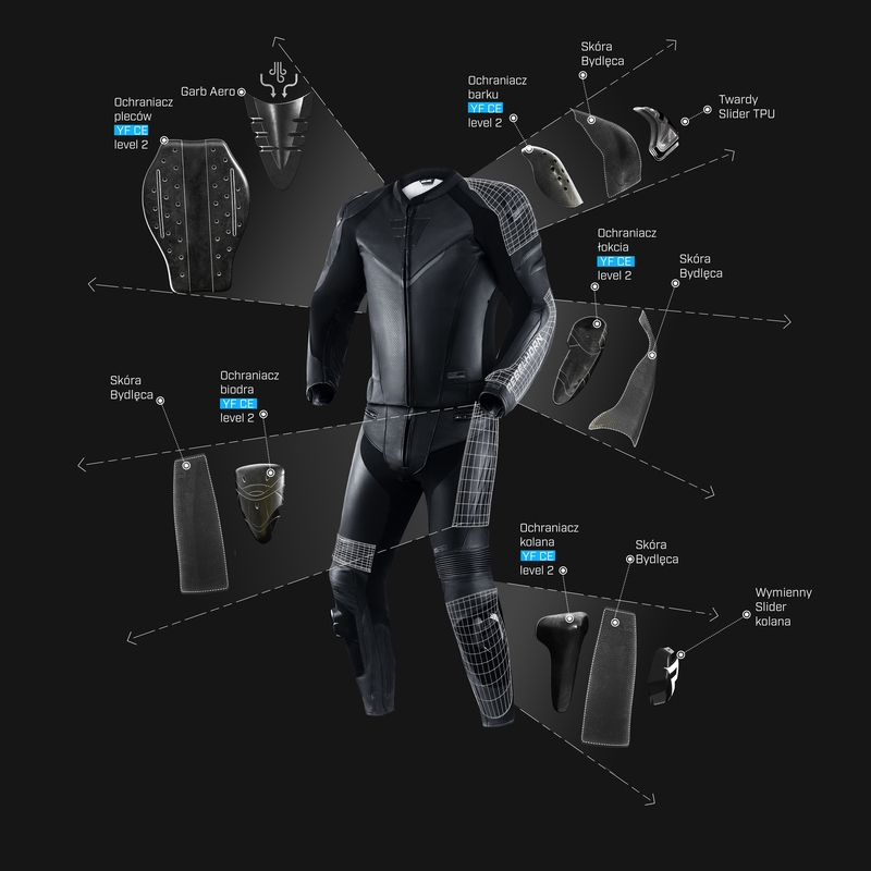 Rebelhorn Luptător negru pantaloni de motocicletă lichidare