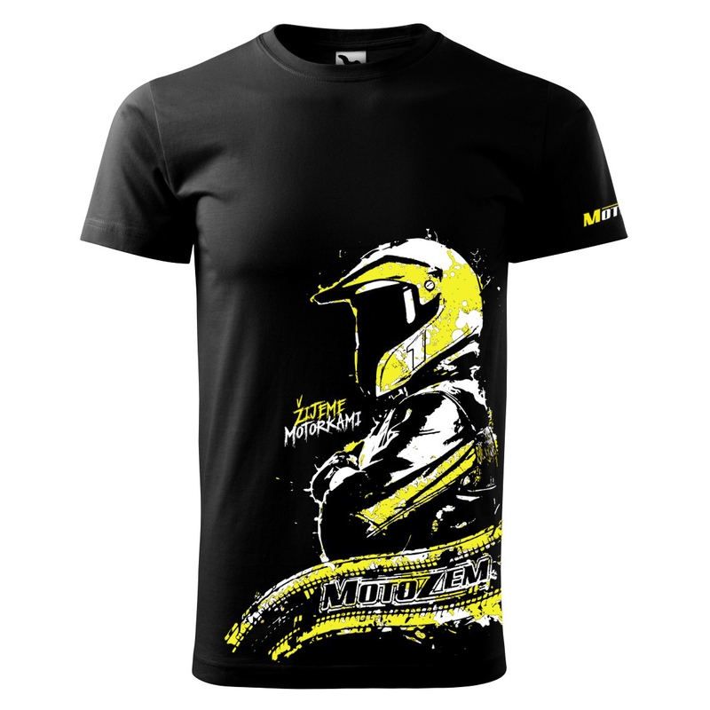 Tricou bărbătesc MotoZem - Trăim prin motociclete