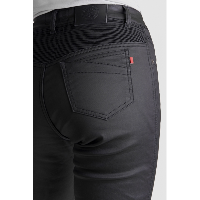 Blugi de motocicletă pentru femei PANDO MOTO Lorica Kev 02 negru lichidare