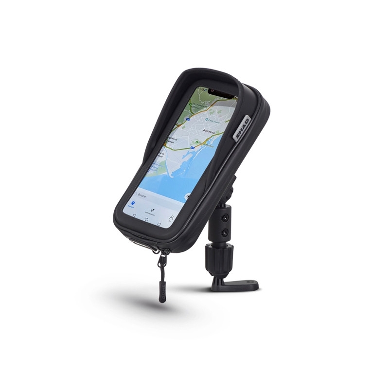 Smartphone holder SHAD phone size up to 180x90mm (6,6") prindere pe suportul oglinzii