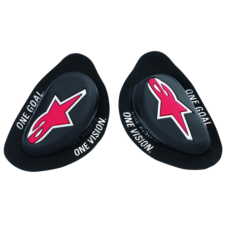 Alpinestars GP negru și roșu glisante genunchi Alpinestars GP negru și roșu