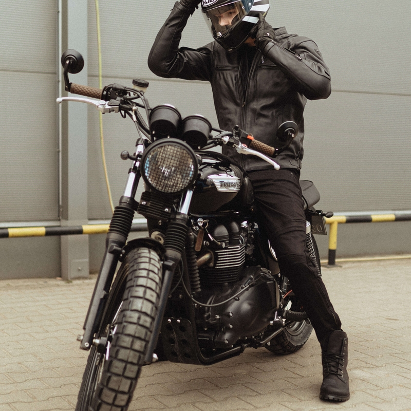 Blugi Rebelhorn Rage II Negru pentru motociclete lichidare