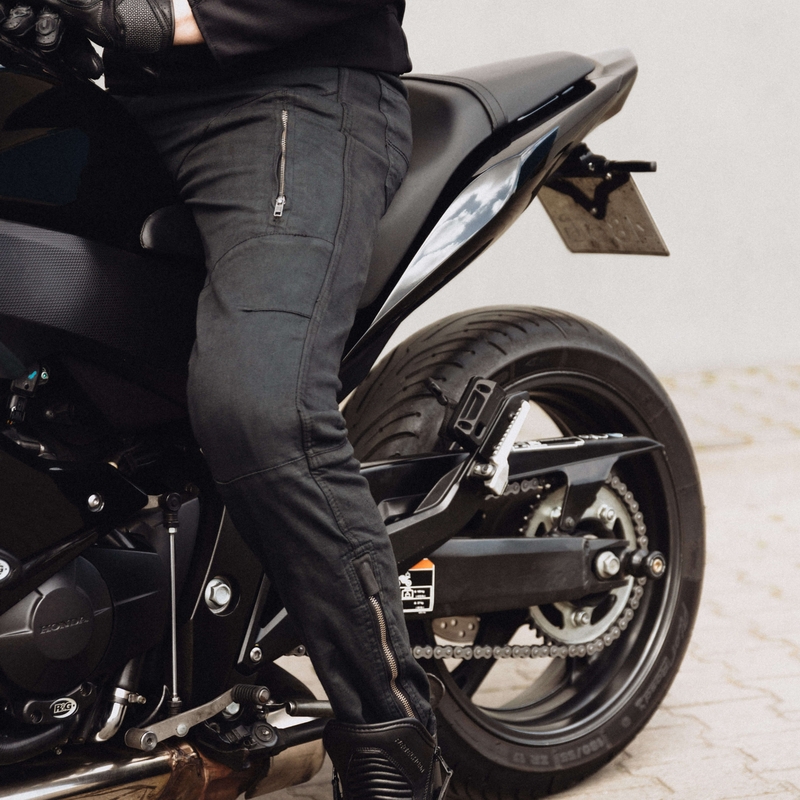 Blugi Rebelhorn Hawk III Negru pentru motociclete lichidare