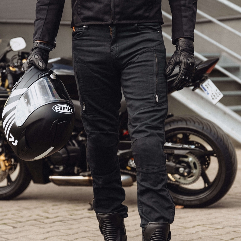 Blugi Rebelhorn Hawk III Negru pentru motociclete lichidare