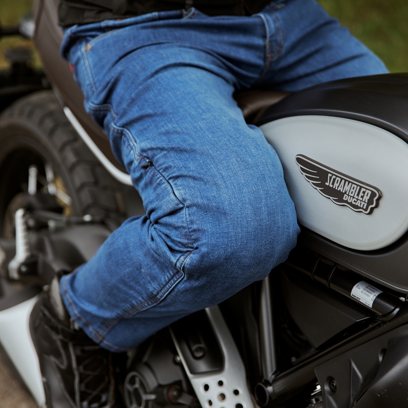 Blugi pentru motociclete Rebelhorn Classic III RG albastru spălăcit lichidare