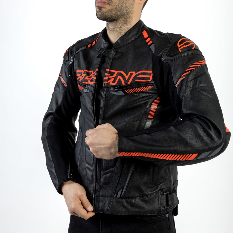 Jacheta de motociclete Ozone RS600 negru-portocaliu výprodej lichidare