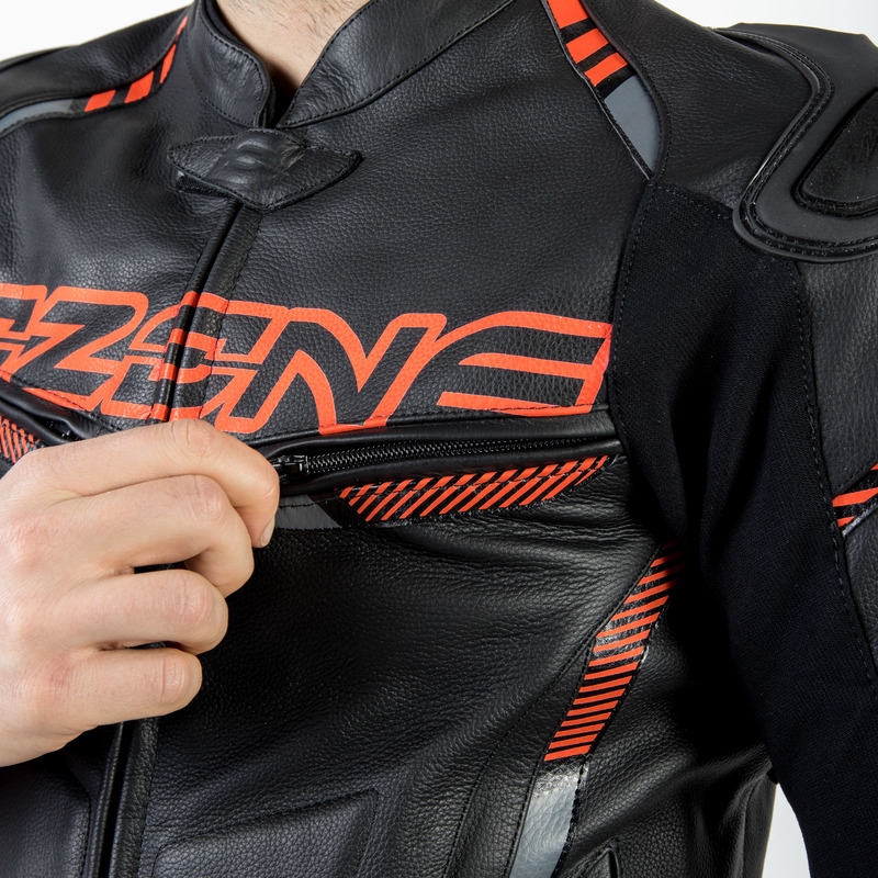 Jacheta de motociclete Ozone RS600 negru-portocaliu výprodej lichidare