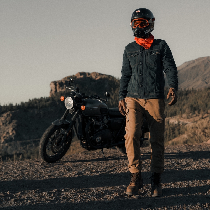Blugi BROGER Alaska II maro deschis pentru motociclete