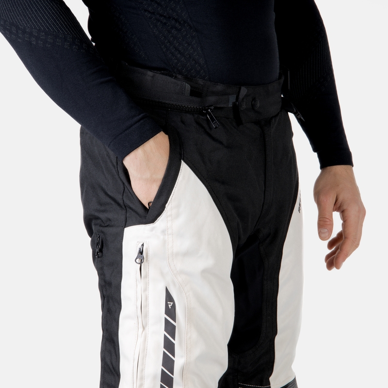 Pantaloni de motocicletă Rebelhorn Hiker III negru-gri lichidare