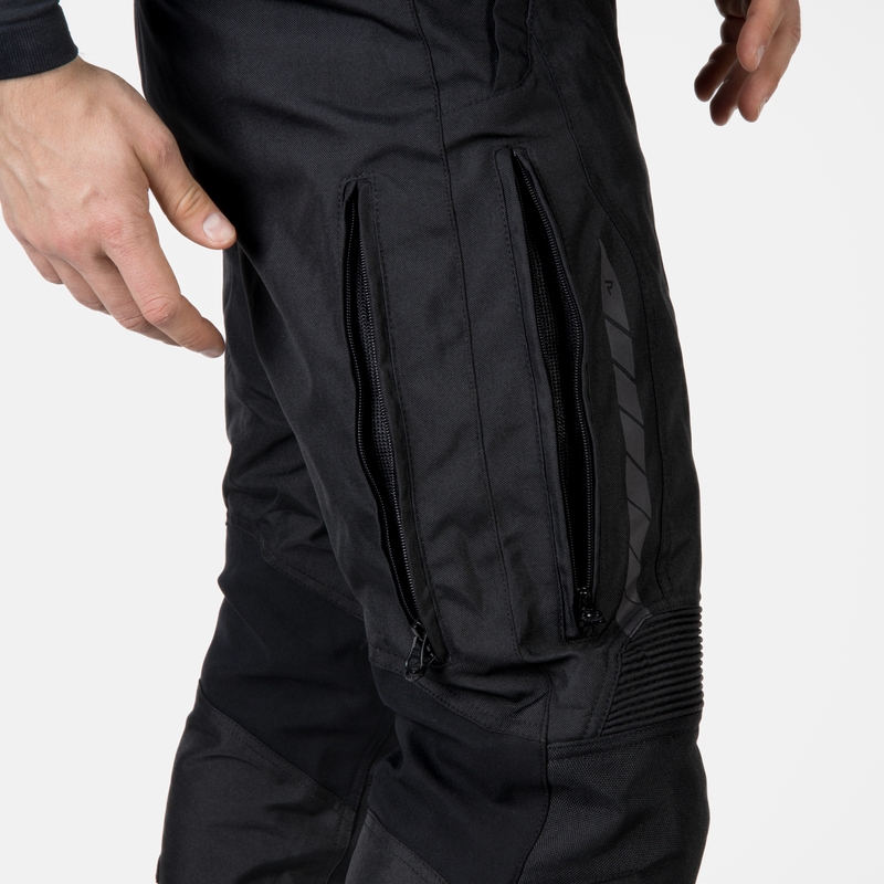 Pantaloni moto Rebelhorn Hiker III negru scurt negru lichidare