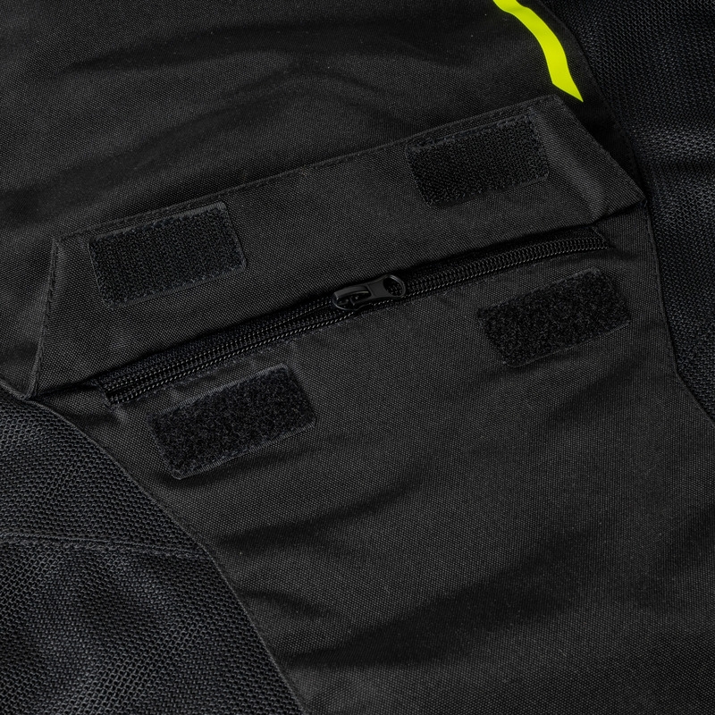 Geacă moto Ozone Jet II negru-galben-fluo lichidare