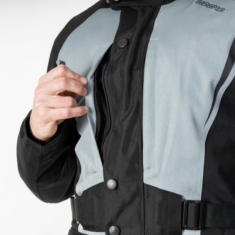 Ozone Traker negru și gri jacheta de motociclete negru și gri lichidare