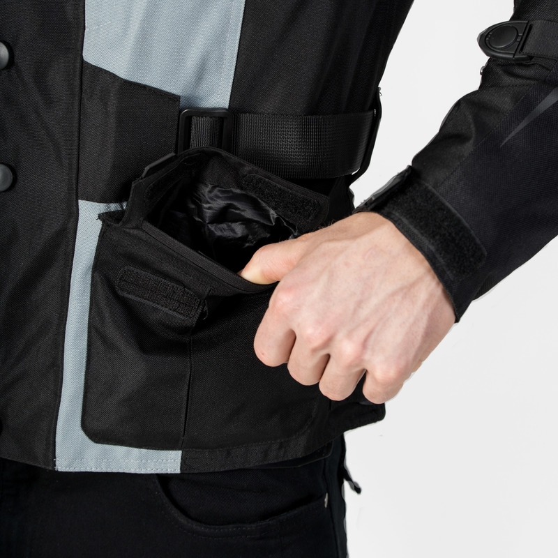 Ozone Traker negru și gri jacheta de motociclete negru și gri lichidare