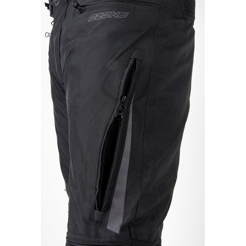 Pantaloni de motocicletă Ozone Vulcan Extended negru