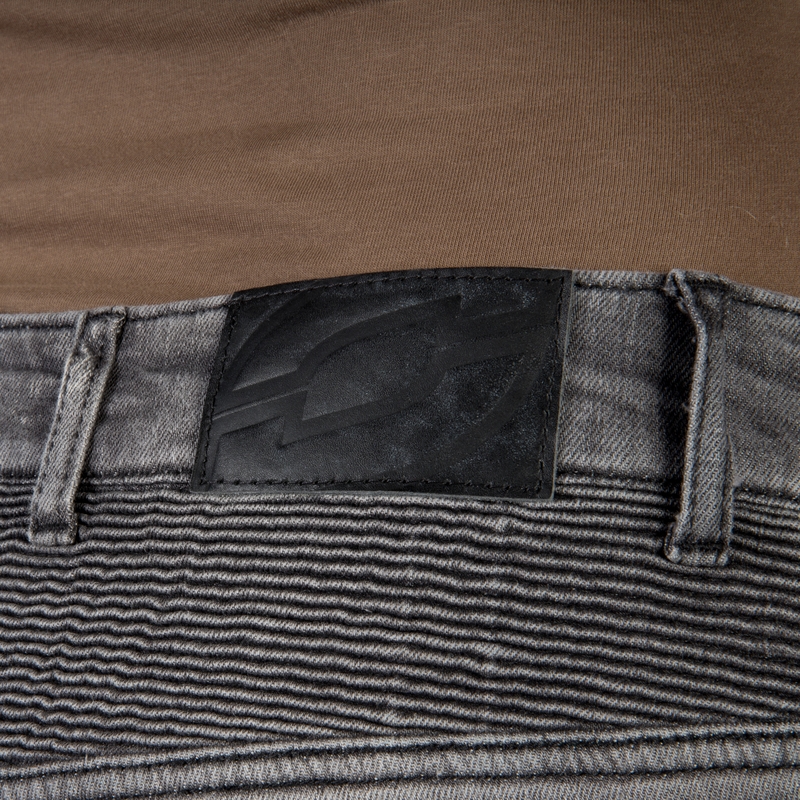 Blugi pentru femei Ozone Roxy Washed Black Motorcycle Jeans lichidare