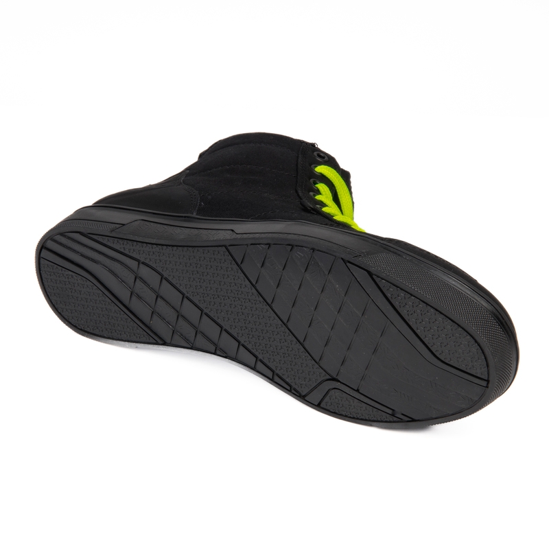 Ghete motociclete Ozone Town negru-galben fluo