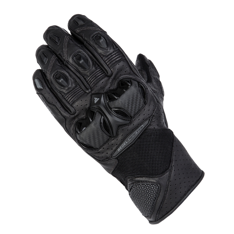 Mănuși de motocicletă Rebelhorn Flux II negru