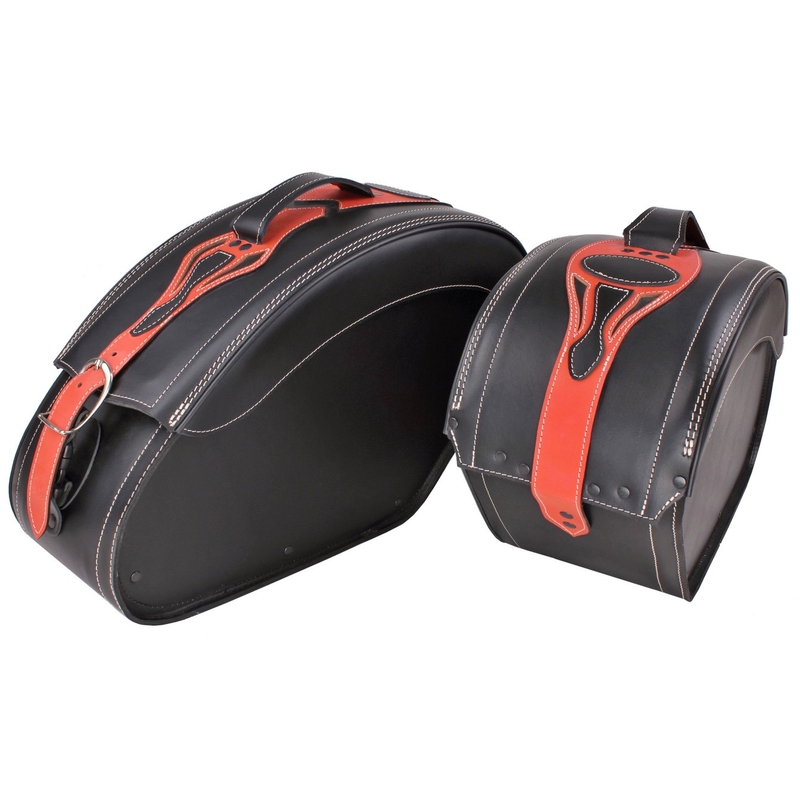 Geamantane din piele pentru motociclete cu încuietoare RSA Exclusive