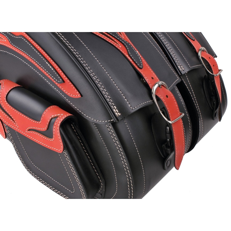 Geamantane din piele pentru motociclete cu încuietoare RSA Exclusive