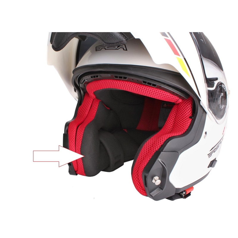 Căptușeală pentru căști de motocicletă RSA TR-01 -  roșie výprodej lichidare