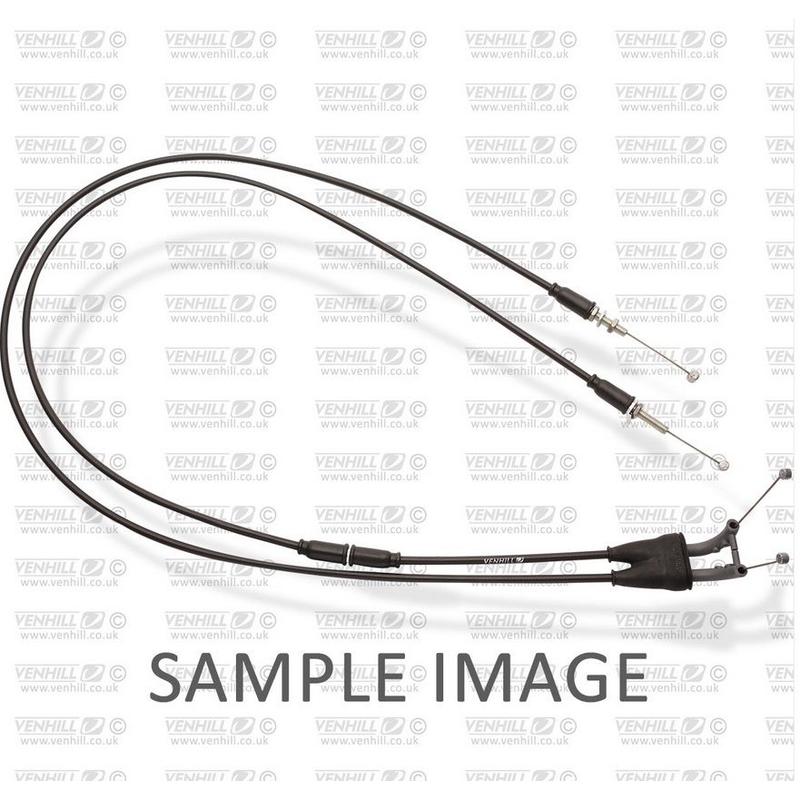 Throttle cables (pair) Venhill featherlight Negru