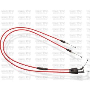Throttle cables (pair) Venhill S01-4-049-RD featherlight Rosu
