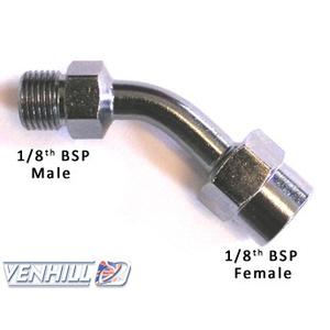 Banjo Îmbinare pivotantă Venhill POWERHOSEPLUS E645 45 deg 1/8TH BSP cromat