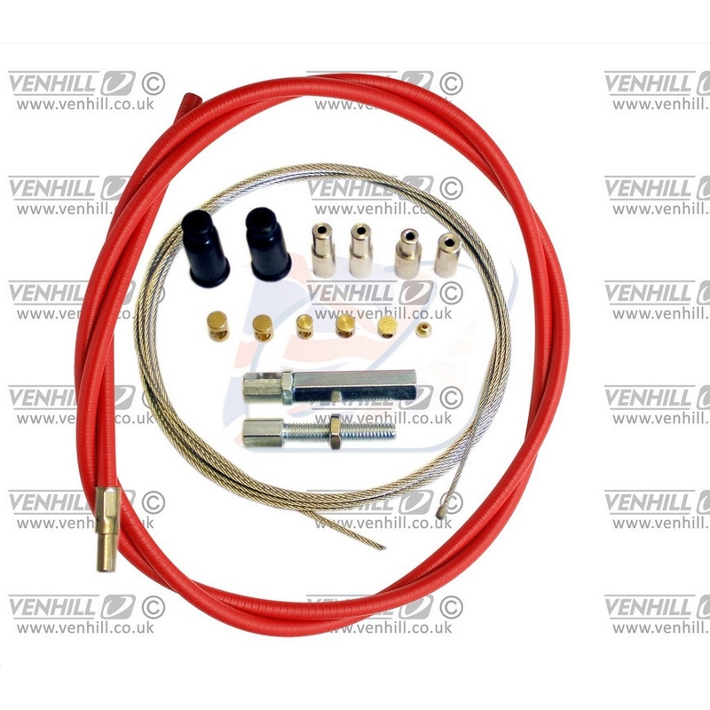 Kit universal de acceleratie Venhill 6mm OUTER (1.35m) Rosu