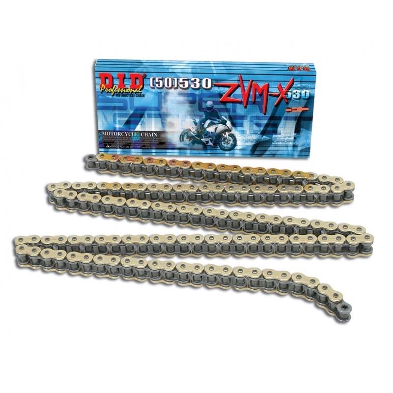 Lant ZVM-X series X-Ring D.I.D Chain 530ZVM-X2 118 zale Gold/Gold