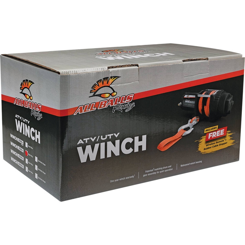 Winch All Balls Racing AB 3500LB 4-Bolt