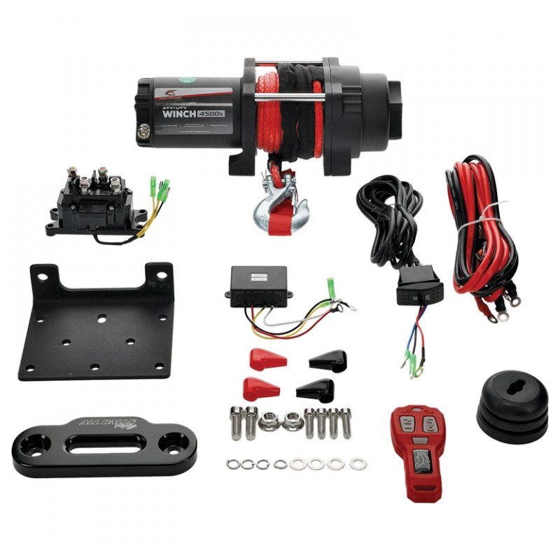 Winch All Balls Racing AB 4500LB 4-Bolt synthetic