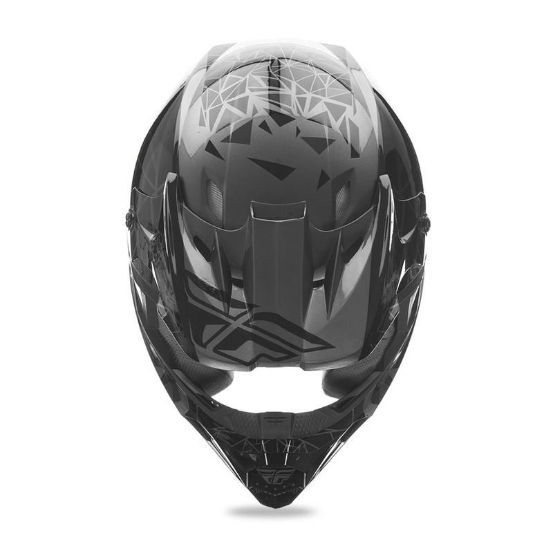 Cască de motocross FLY Racing Kinetic CRUX - SUA negru lichidare