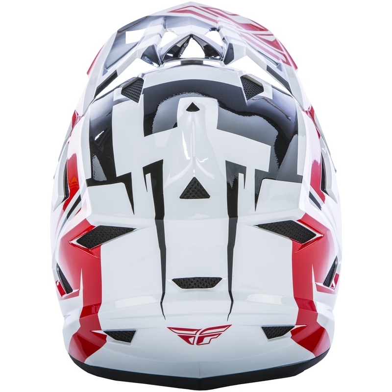 Cască de motocros FLY Racing DEFAULT - USA roșu-negru-alb